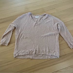 Velvet by Graham & Spencer cropped ribbed sweater L